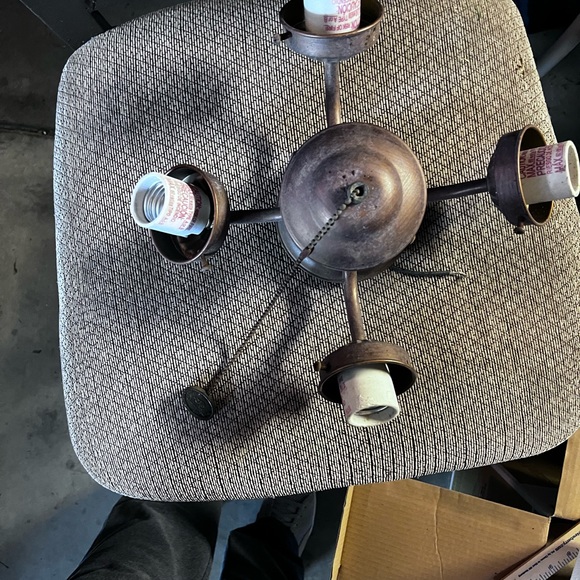 PM020923 Vintage Light Kit Base For Ceiling Fan - Picture 3 of 5